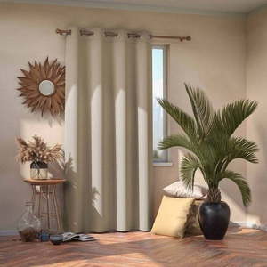 Krémový zatemňovací závěs AmeliaHome Eyelets Cream, 140 x 245 cm obraz