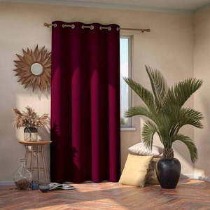 Tmavě vínový zatemňovací závěs AmeliaHome Eyelets Wine, 140 x 245 cm obraz