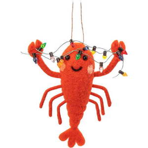 Textilní ručně vyrobená vánoční ozdoba 11 cm Lobster – Sass & Belle obraz