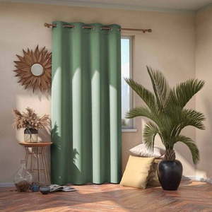 Zelený zatemňovací závěs AmeliaHome Eyelets Mint, 140 x 245 cm obraz