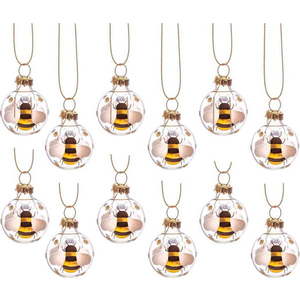 Skleněné ručně vyrobené vánoční koule v sadě 12 ks ø 3 cm Bee Mini – Sass & Belle obraz