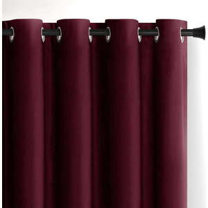 Vínový sametový dimout závěs 140x245 cm Eyelets – Restilo obraz