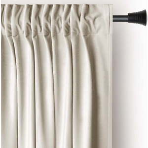 Béžový sametový dimout závěs 140x270 cm Pleat – Restilo obraz
