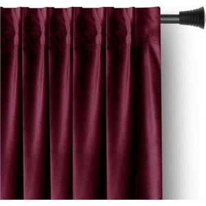 Vínový sametový dimout závěs 140x270 cm Pleat – Restilo obraz