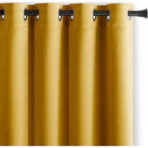 Žlutý zatemňovací závěs 140x270 cm Eyelets – Restilo obraz