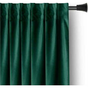 Tmavě zelený sametový dimout závěs 140x270 cm Pleat – Restilo obraz