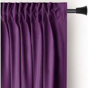 Fialový sametový dimout závěs 140x270 cm Pleat – Restilo obraz