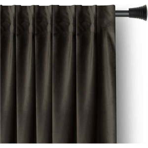 Hnědý sametový dimout závěs 140x270 cm – Restilo obraz
