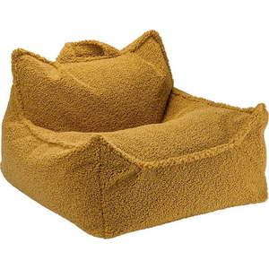 Hnědý dětský sedací vak z textilie bouclé Chair – Wigiwama obraz