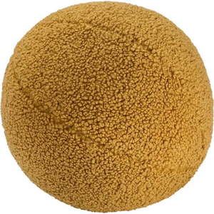 Hnědý dětský pohovkový polštář z textilie bouclé Ball – Wigiwama obraz