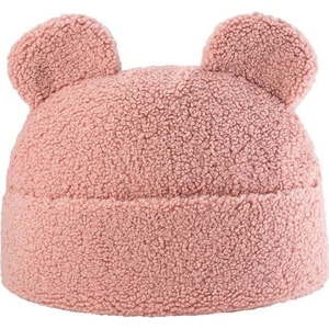 Růžový dětský pohovkový polštář z textilie bouclé Teddy Pouch – Wigiwama obraz