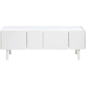 Bílý TV stolek 160x55x45 cm Bera – Unique Furniture obraz
