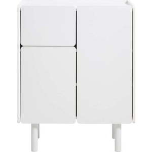 Bílá skříňka 80x100x40 cm Bera – Unique Furniture obraz