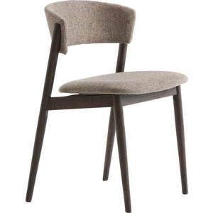 Béžové/tmavě hnědé kovové jídelní židle v sadě 2 ks Revere – Unique Furniture obraz