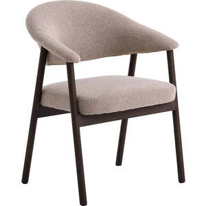 Béžové jídelní židle v sadě 2 ks s područkami z dubového dřeva Elk – Unique Furniture obraz