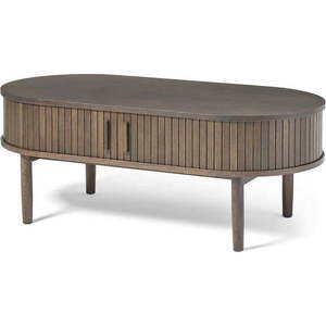 Konferenční stolek v dekoru dubu v tmavě přírodní barvě 60x120 cm Meta – Unique Furniture obraz