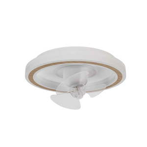 Bílé LED stropní svítidlo na dálkové ovládání/s ventilátorem Alan Move – SULION obraz