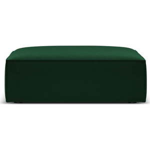 Tmavě zelená sametová podnožka Vanda – Mazzini Sofas obraz