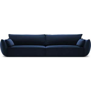 Tmavě modrá sametová pohovka 248 cm Vanda – Mazzini Sofas obraz