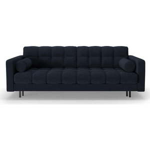 Tmavě modrá rozkládací/s úložným prostorem pohovka z textilie bouclé 222 cm Bali – Cosmopolitan Design obraz