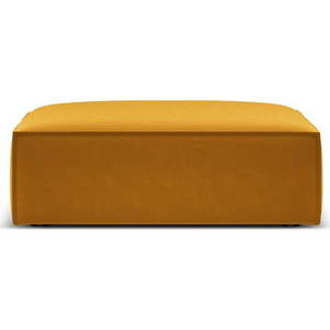 Sametová podnožka v hořčicové barvě Vanda – Mazzini Sofas obraz