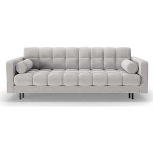 Světle šedá rozkládací/s úložným prostorem pohovka z textilie bouclé 222 cm Bali – Cosmopolitan Design obraz