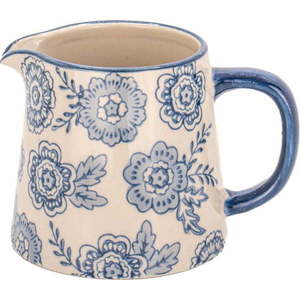 Modrá/béžová konvička na mléko z kameniny 200 ml Blue Willow – Sass & Belle obraz