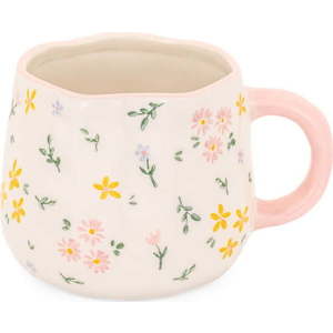 Krémový hrnek z kameniny 375 ml Ditsy – Sass & Belle obraz