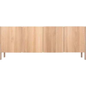 Komoda z dubového dřeva v přírodní barvě 220x85x42 cm Dvor – Gazzda obraz