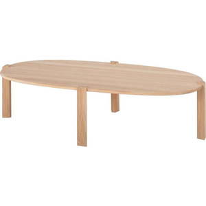 Konferenční stolek z dubového dřeva v přírodní barvě 80x150 cm Kulin – Gazzda obraz