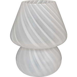Bílá LED stolní lampa se skleněným stínidlem (výška 19, 5 cm) Alton – House Nordic obraz