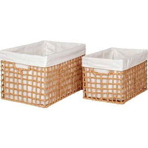 Košíky v sadě 2 ks 25x35x22 cm Bustelo – House Nordic obraz