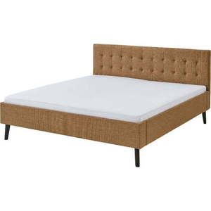 Hnědá čalouněná dvoulůžková postel 180x200 cm Empire – Meise Möbel obraz