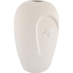 Krémová keramická váza (výška 19, 5 cm) Face – House Nordic obraz
