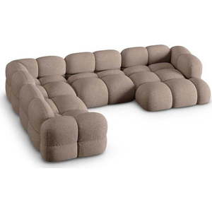 Hnědá rohová pohovka (levý roh/do "U") Loretto – Cosmopolitan Design obraz