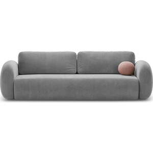 Tmavě šedá sametová rozkládací/s úložným prostorem pohovka 262 cm Tonale – Cosmopolitan Design obraz