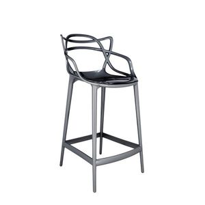 Barová židle Masters METAL, v. 65 cm, více barev - Kartell Barva: titanium obraz