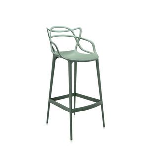 Barová židle MASTERS, v. 75 cm, více barev - Kartell Barva: šalvějově zelená obraz