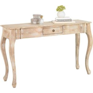 Ambia Home KONZOLA, mangové dřevo, bílá, 130/40/80 cm obraz