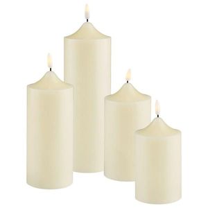 X-Mas SADA LED SVÍČEK 4dílné přírodní materiály obraz