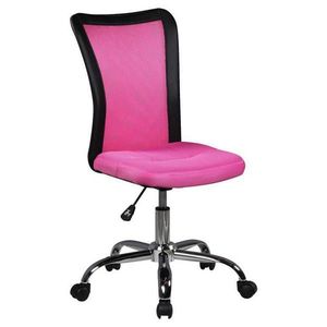 MID.YOU OTOČNÁ ŽIDLE PRO MLÁDEŽ, vzhled kůže, síť, pink obraz