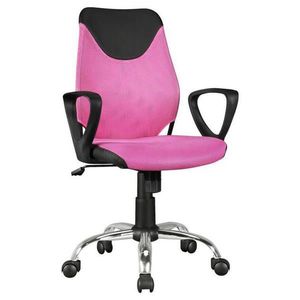 MID.YOU OTOČNÁ ŽIDLE PRO MLÁDEŽ, vzhled kůže, síť, růžová, pink obraz