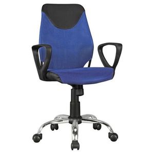 MID.YOU OTOČNÁ ŽIDLE PRO MLÁDEŽ, vzhled kůže, síť, modrá obraz