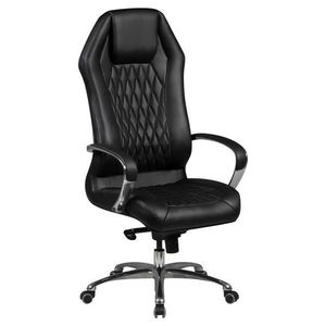 MID.YOU KANCELÁŘSKÉ KŘESLO, vzhled kůže, černá obraz