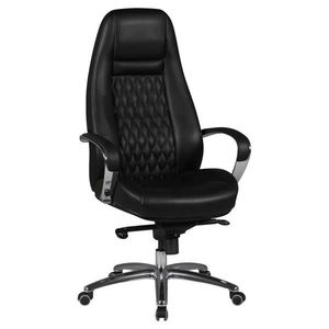 MID.YOU KANCELÁŘSKÉ KŘESLO, vzhled kůže, černá obraz