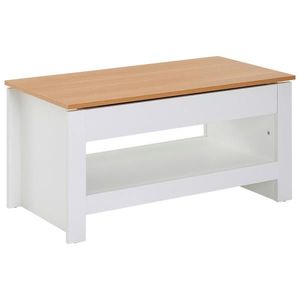 MID.YOU KONFERENČNÍ STOLEK, bílá, barvy dubu, kompozitní dřevo, 85/47/45 cm obraz