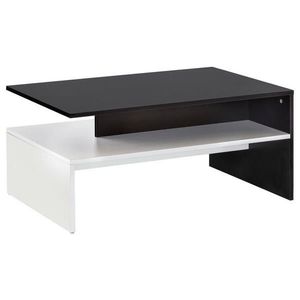 MID.YOU KONFERENČNÍ STOLEK, černá, bílá, kompozitní dřevo, 90/60/43 cm obraz