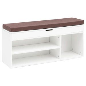 MID.YOU REGÁL NA BOTY, bílá, 104/51/32 cm obraz