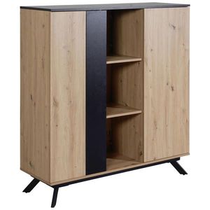 P & B VYSOKÁ KOMODA, hnědá, 110/125/40 cm obraz