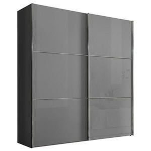 Moderano SKŘÍŇ S POSOUVACÍMI DVEŘMI, světle šedá, tmavě šedá, 225/222/68 cm obraz